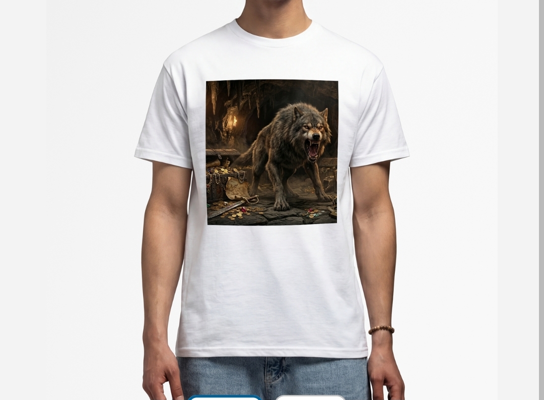 T-shirt Loup Gardien du Trésor